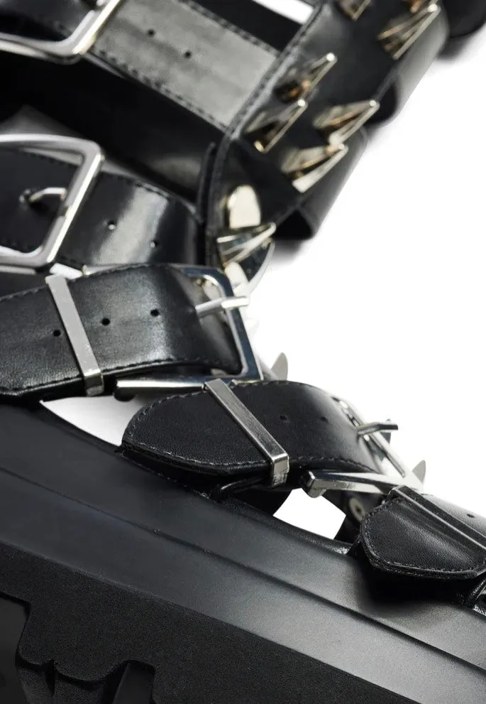 Koi Footwear - The Mage Resistor Spiked Black - Girl Sandals