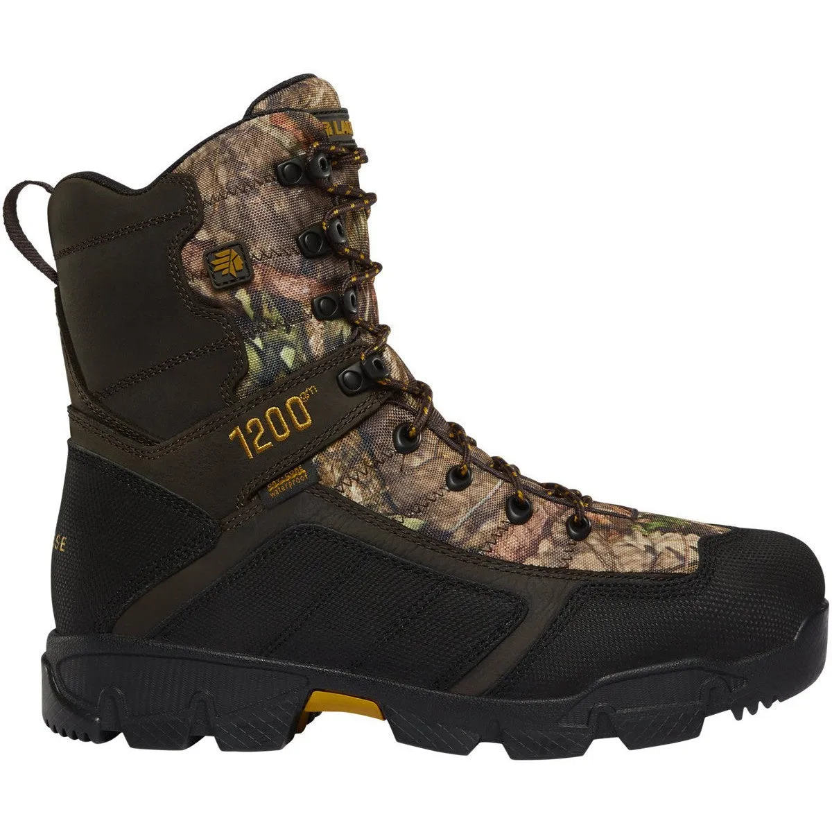 Lacrosse Men's Cold Snap 9" Plain Toe Pac Waterproof 1200G Hunt Boot Mossy Oak 566710