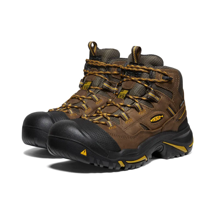 Men's Braddock Waterproof Mid (Steel Toe)  |  Cascade Brown/Tawny Olive KEEN