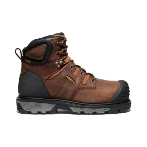 Men's Camden 6" Waterproof Boot (Carbon Toe)  |  Leather Brown/Black KEEN