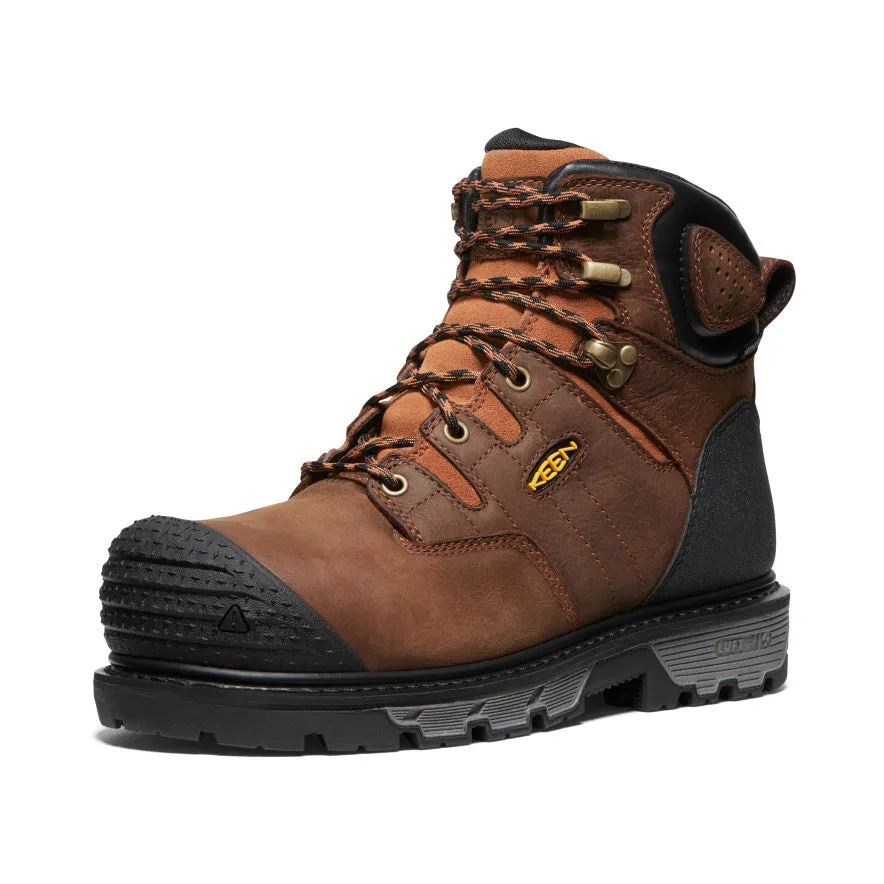 Men's Camden 6" Waterproof Boot (Carbon Toe)  |  Leather Brown/Black KEEN