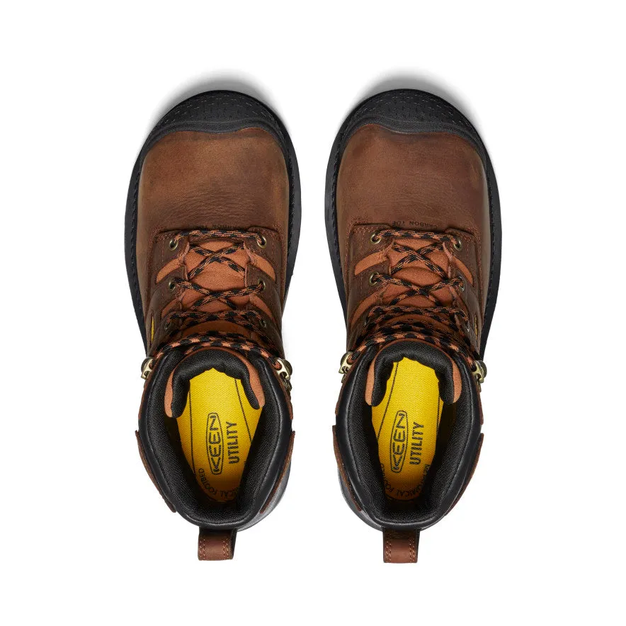Men's Camden 6" Waterproof Boot INT MET (Carbon Toe)  |  Leather Brown/Black KEEN