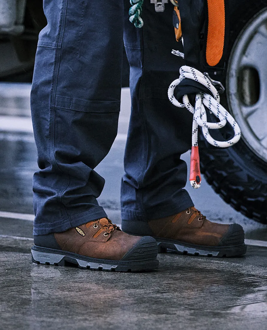 Men's Camden 6" Waterproof Boot INT MET (Carbon Toe)  |  Leather Brown/Black KEEN