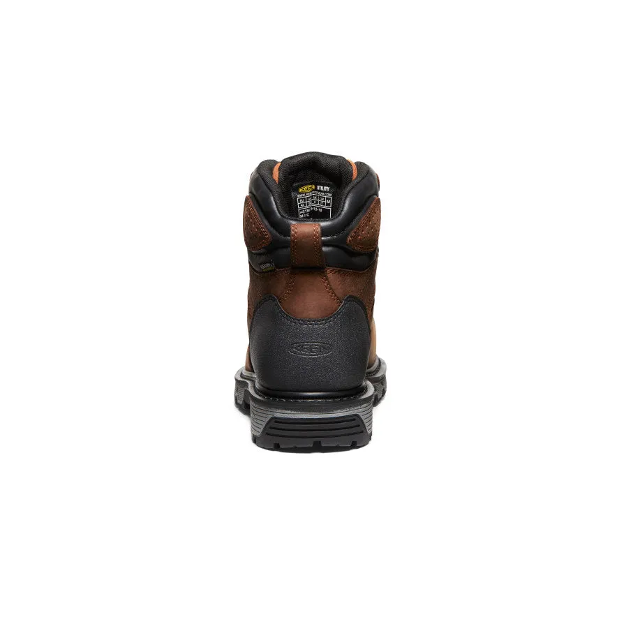 Men's Camden 6" Waterproof Boot INT MET (Carbon Toe)  |  Leather Brown/Black KEEN