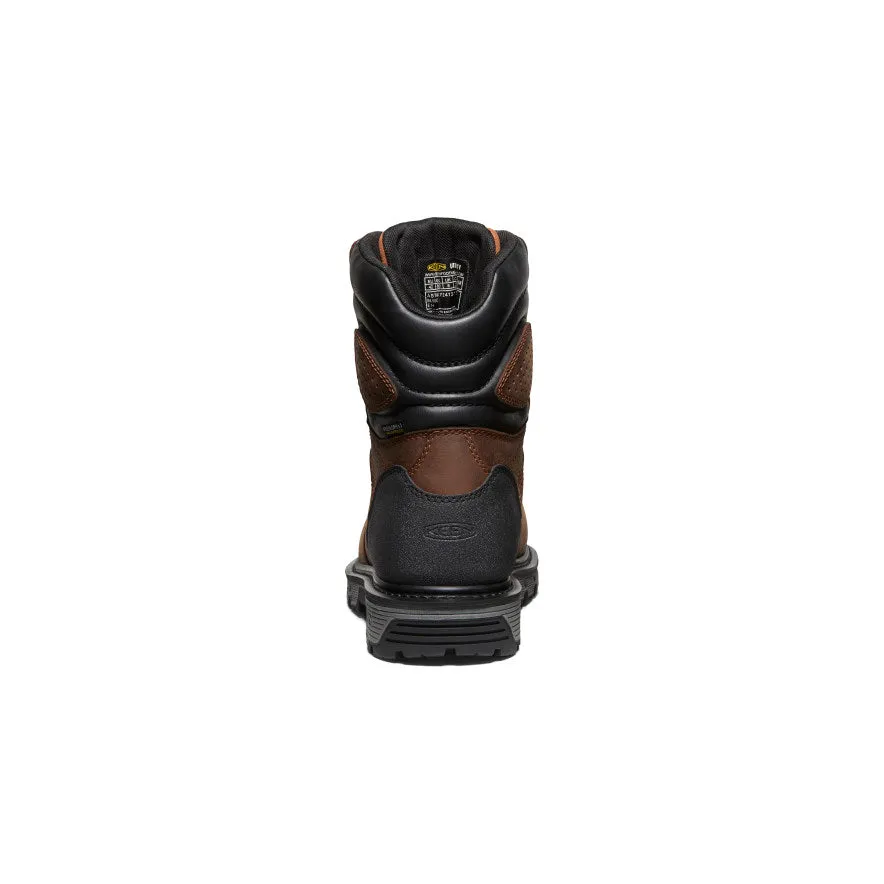 Men's Camden 8" Waterproof Boot (Carbon Toe)  |  Leather Brown/Black KEEN