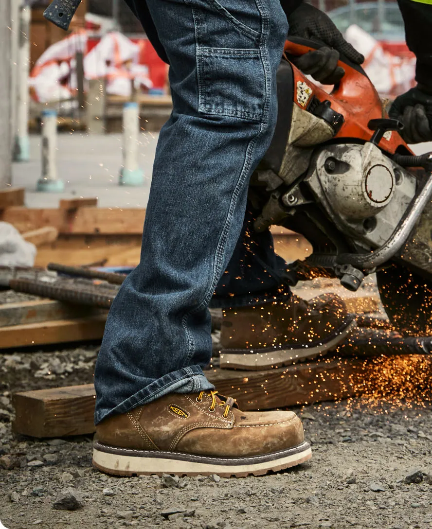 Men's Cincinnati 6" Waterproof Boot (Carbon Toe)  |  Belgian/Sandshell KEEN