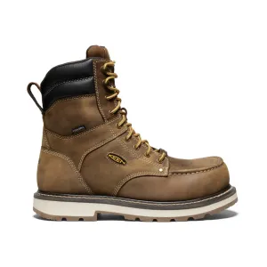 Men's Cincinnati 8" Waterproof 90 Heel Boot (Carbon Toe)  |  Belgian/Sandshell KEEN