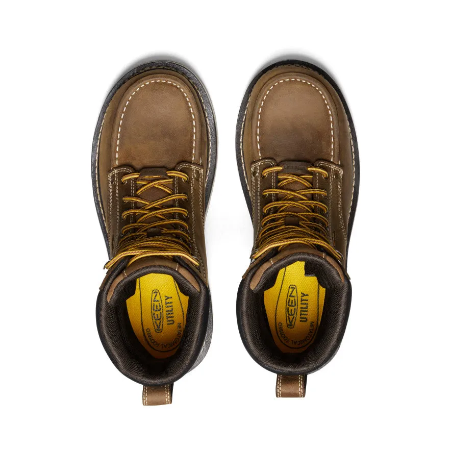 Men's Cincinnati 8" Waterproof 90 Heel Boot (Carbon Toe)  |  Belgian/Sandshell KEEN