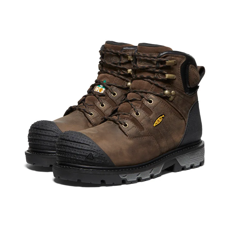 Men's CSA Camden 6" Waterproof Boot (Carbon Toe)  |  Dark Earth/Black KEEN