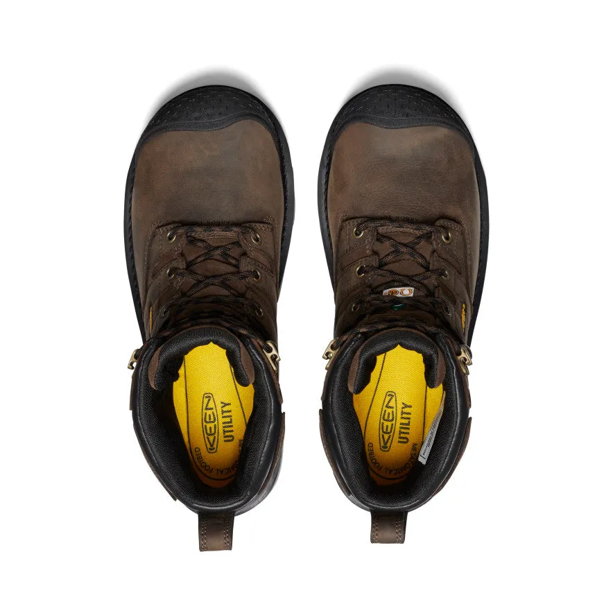 Men's CSA Camden 6" Waterproof Boot (Carbon Toe)  |  Dark Earth/Black KEEN