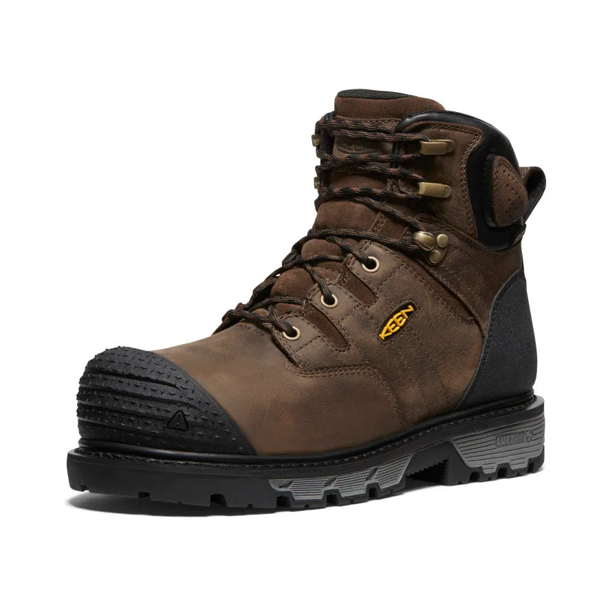 Men's CSA Camden 6" Waterproof Boot (Carbon Toe)  |  Dark Earth/Black KEEN