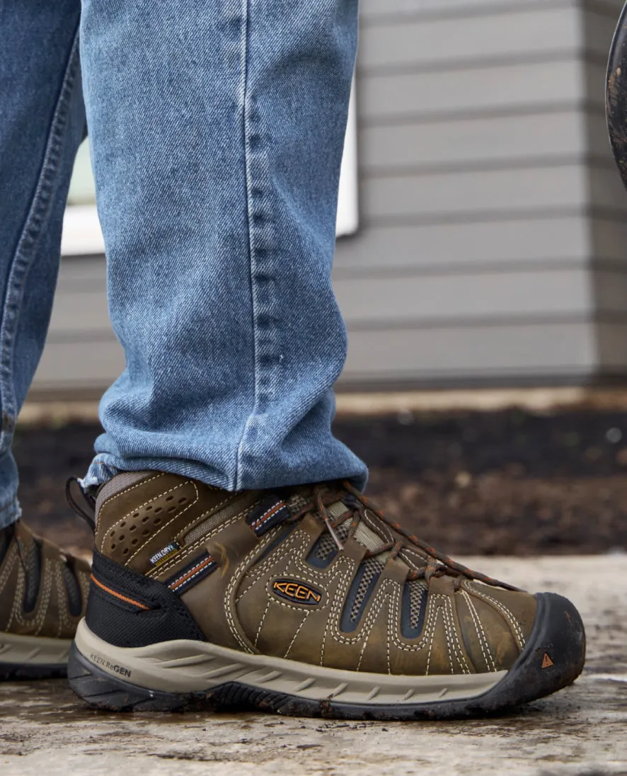 Men's Flint II Waterproof Mid (Soft Toe)  |  Black Olive/Brindle KEEN