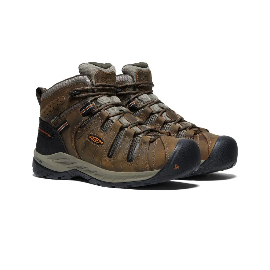 Men's Flint II Waterproof Mid (Soft Toe)  |  Black Olive/Brindle KEEN