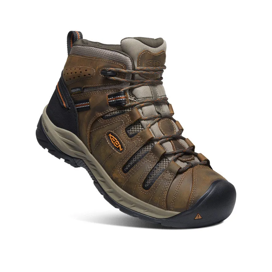 Men's Flint II Waterproof Mid (Soft Toe)  |  Black Olive/Brindle KEEN
