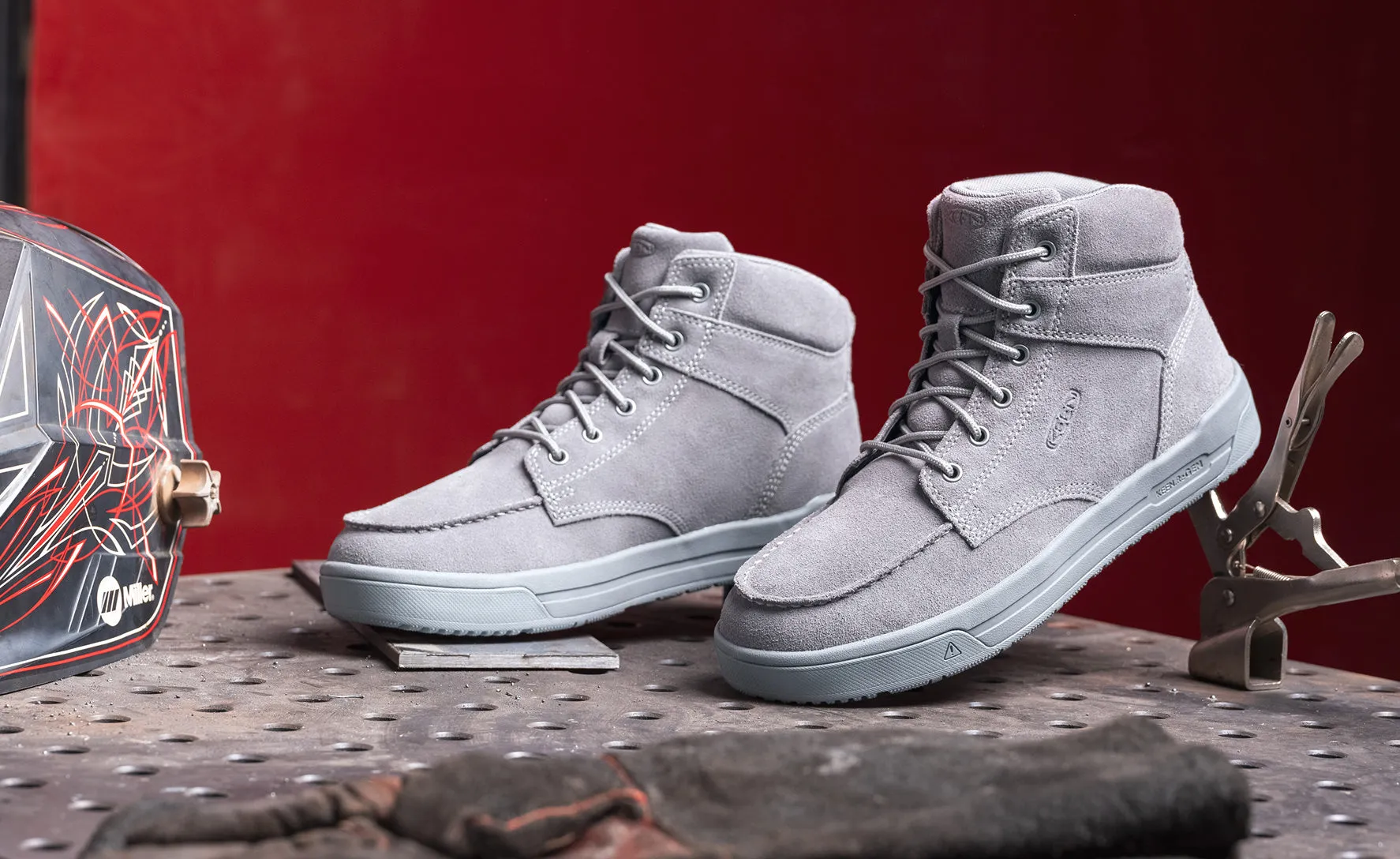 Men's Gibson Boot (Soft Toe)  |  Steel Grey/Steel Grey KEEN