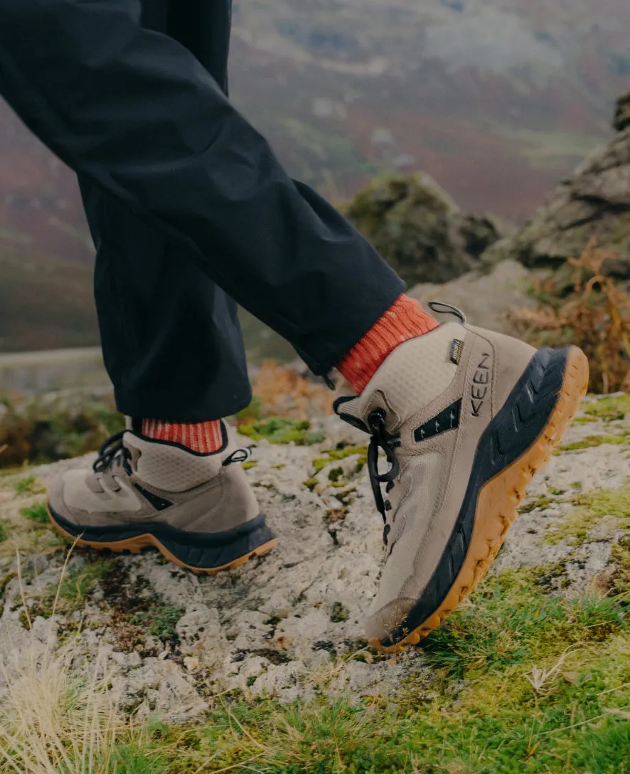 Men's Hightrail Waterproof Hiking Boot  |  Brindle/Oak Buff KEEN