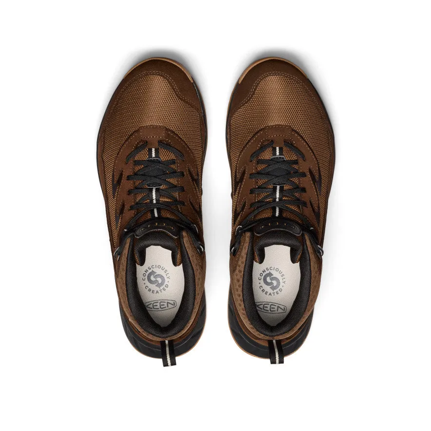 Men's Hightrail Waterproof Hiking Boot  |  Dark Earth/Oak Buff KEEN