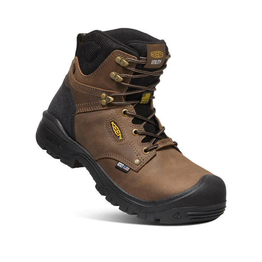 Men's Independence 6" Waterproof Boot (Carbon Toe)  |  Dark Earth/Black KEEN