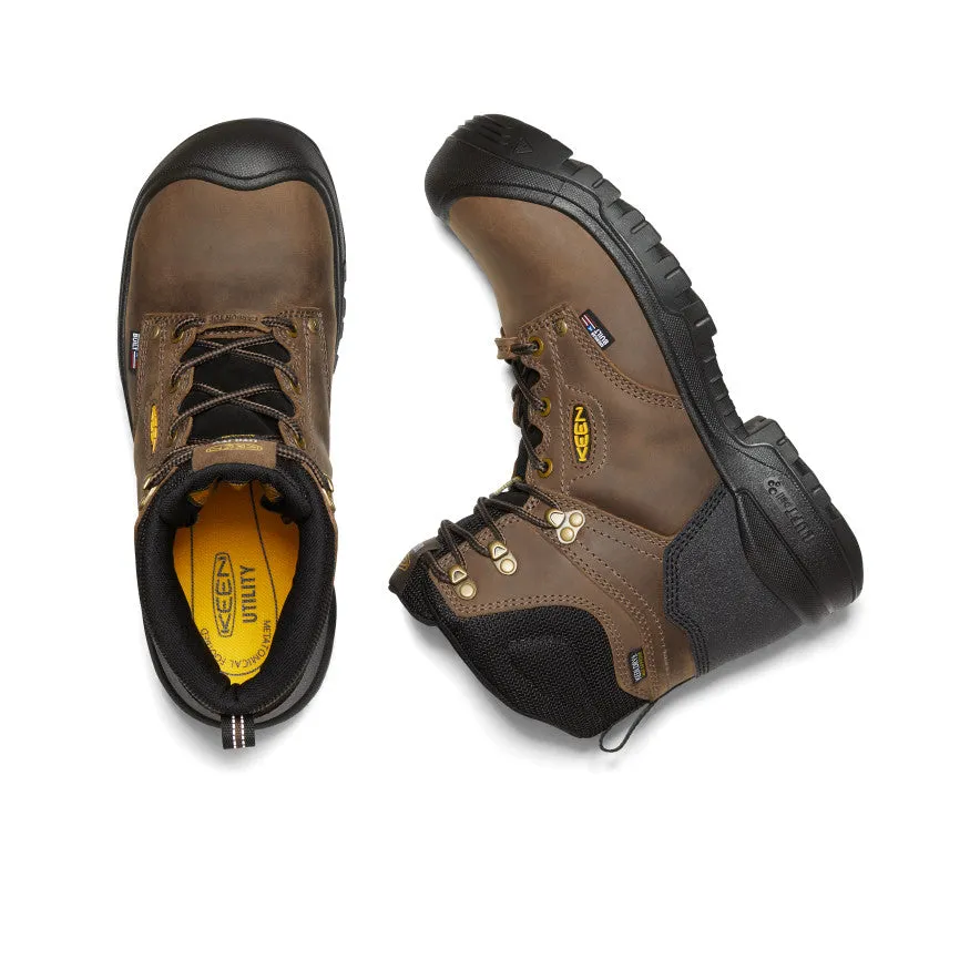 Men's Independence 6" Waterproof Boot (Carbon Toe)  |  Dark Earth/Black KEEN