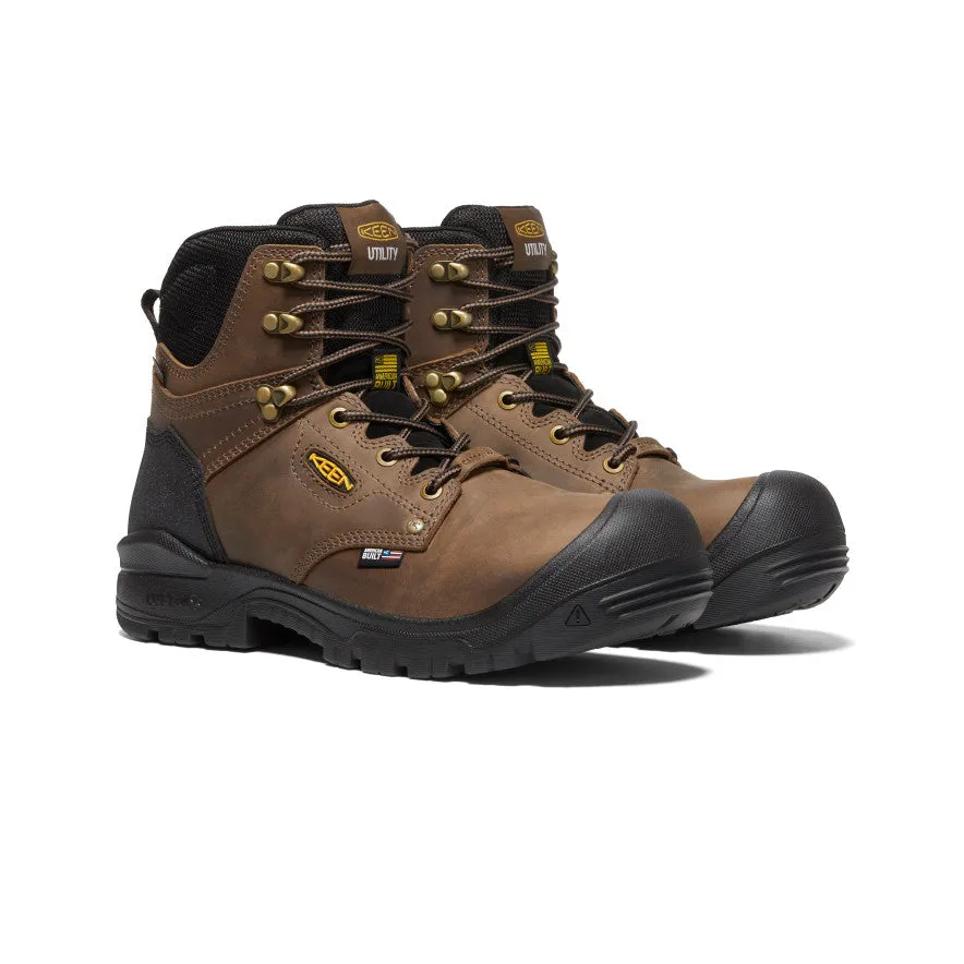 Men's Independence 6" Waterproof Boot (Carbon Toe)  |  Dark Earth/Black KEEN