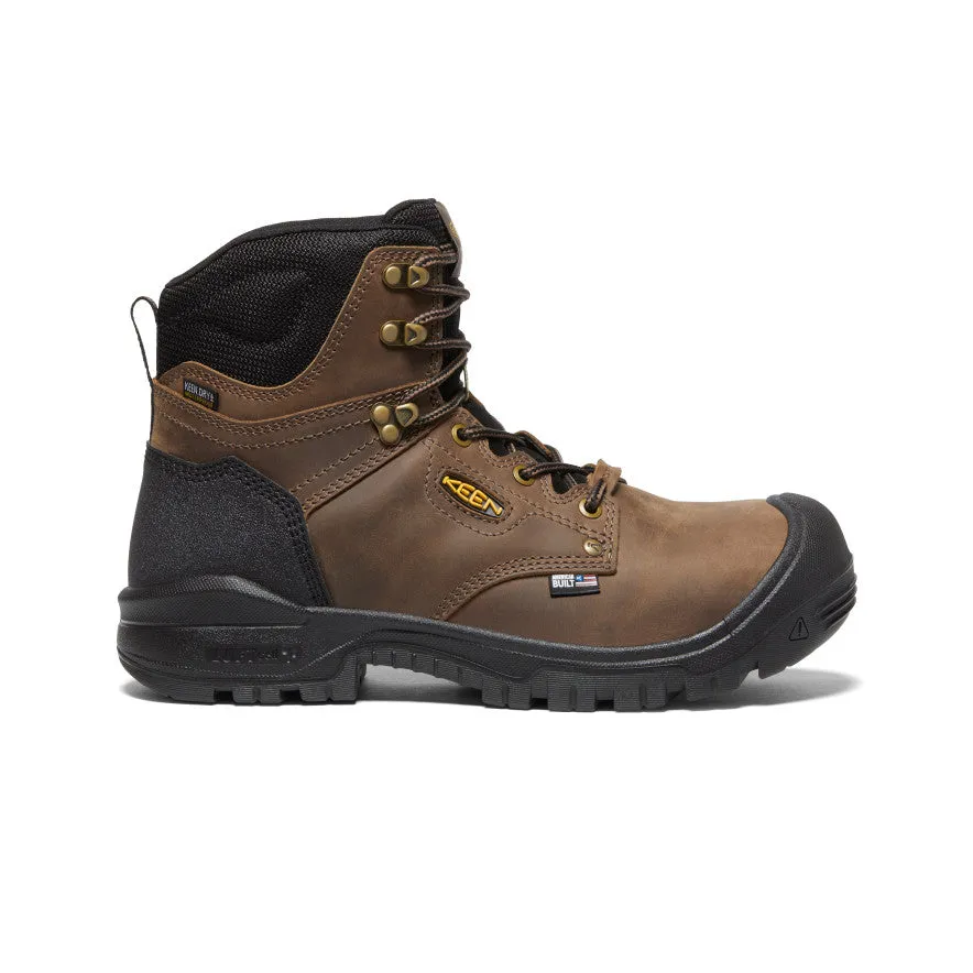 Men's Independence 6" Waterproof Boot (Carbon Toe)  |  Dark Earth/Black KEEN