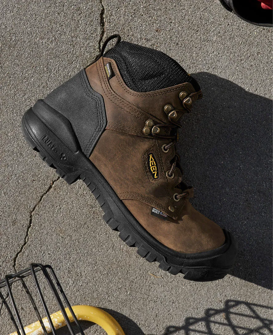Men's Independence 6" Waterproof Boot (Carbon Toe)  |  Dark Earth/Black KEEN