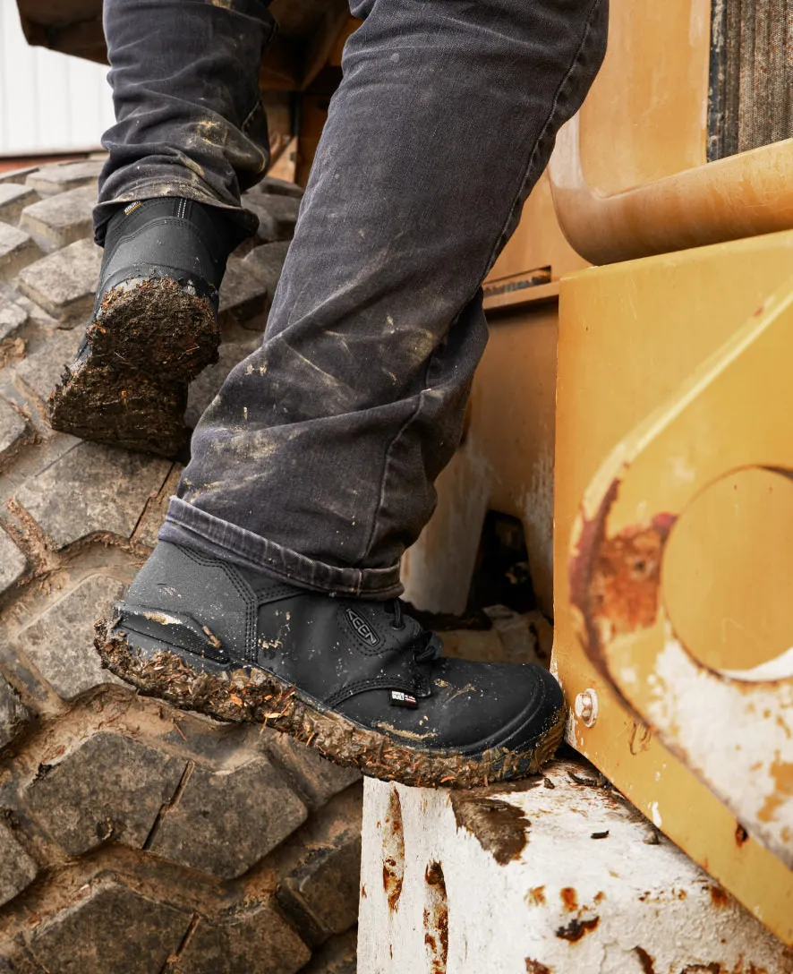 Men's Independence 6" Waterproof Boot (Soft Toe)  |  Black/Black KEEN