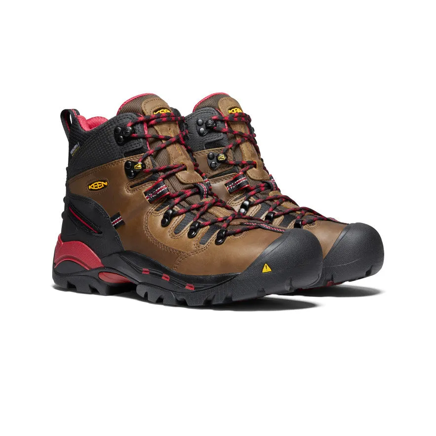 Men's Pittsburgh 6" Waterproof Boot (Steel Toe)  |  Bison KEEN