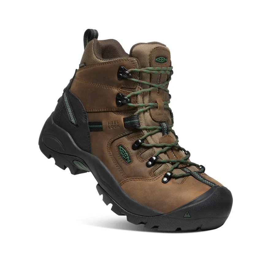 Men's Pittsburgh Energy 6" Waterproof Boot (Carbon Toe)  |  Cascade Brown/Greener Pastures KEEN