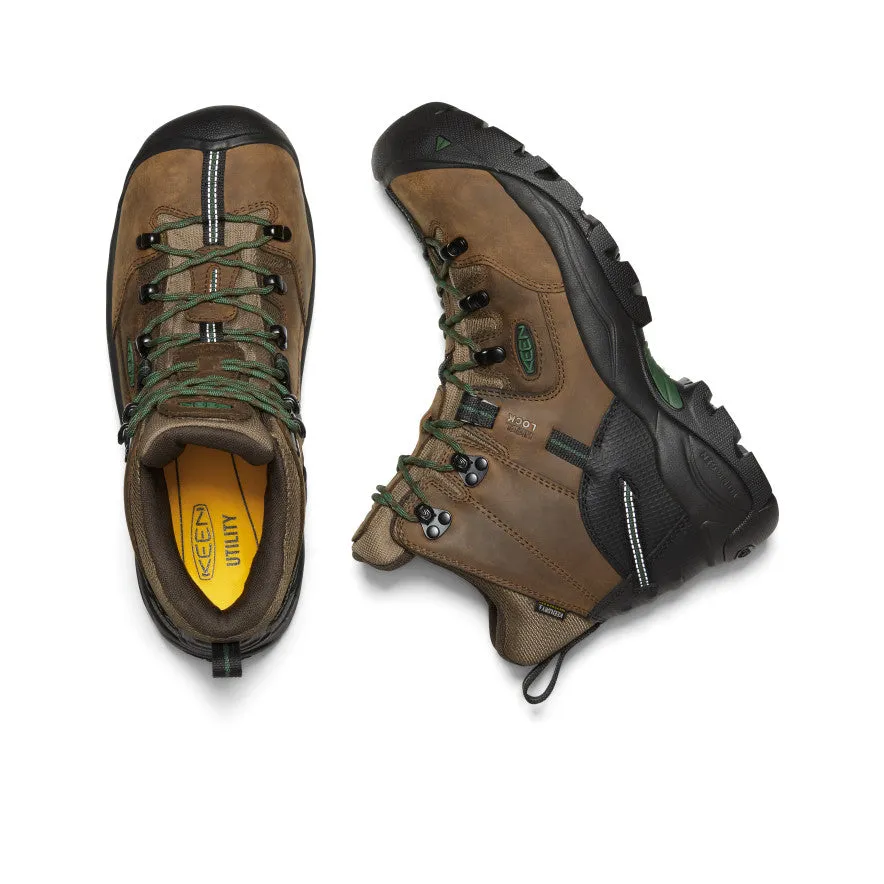 Men's Pittsburgh Energy 6" Waterproof Boot (Carbon Toe)  |  Cascade Brown/Greener Pastures KEEN