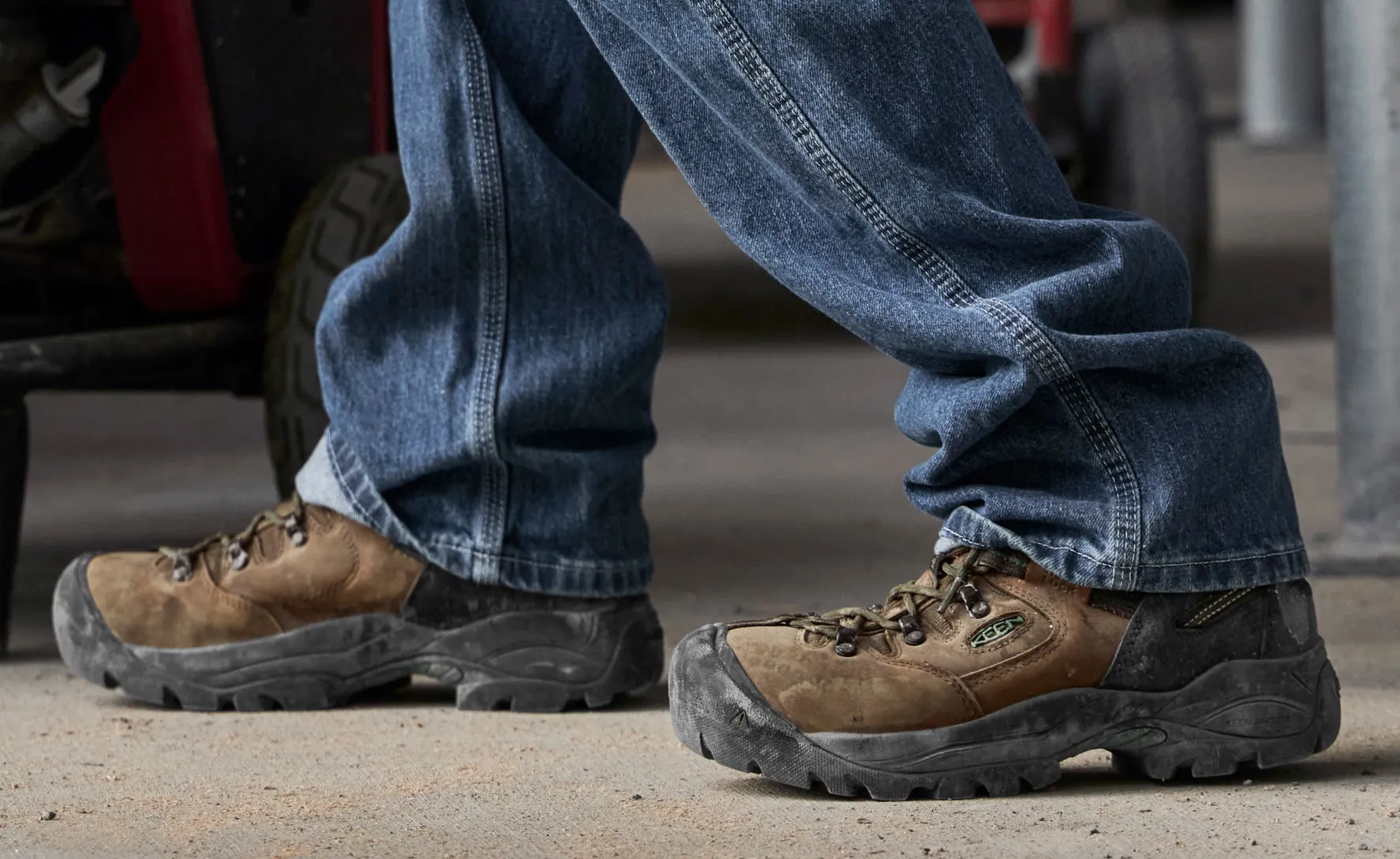Men's Pittsburgh Energy 6" Waterproof Boot (Soft Toe)  |  Cascade Brown/Greener Pastures KEEN
