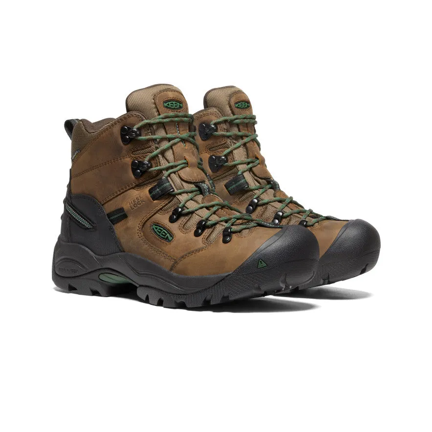 Men's Pittsburgh Energy 6" Waterproof Boot (Soft Toe)  |  Cascade Brown/Greener Pastures KEEN