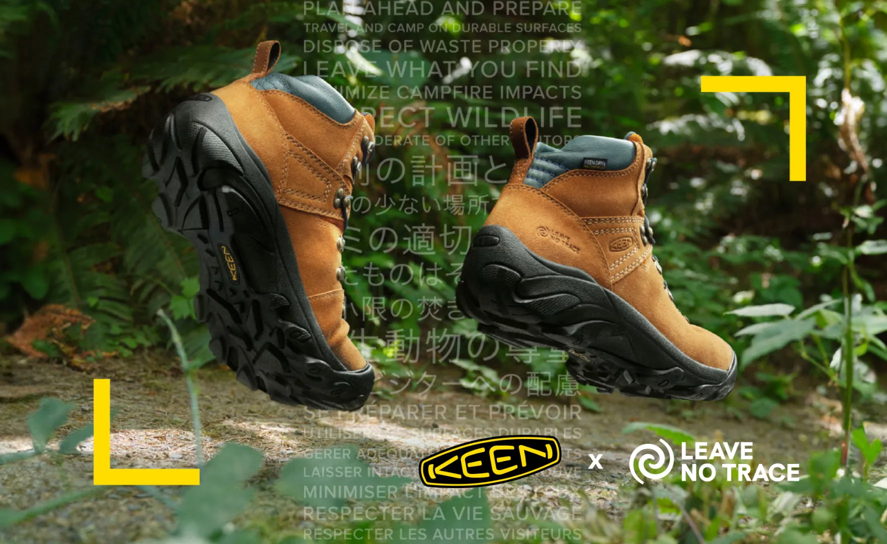 Men's Pyrenees Waterproof Boot x Leave No Trace  |  KEEN Maple/Marmalade KEEN