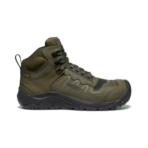 Men's Reno Mid Waterproof (Carbon Toe)  |  Dark Olive/Black KEEN