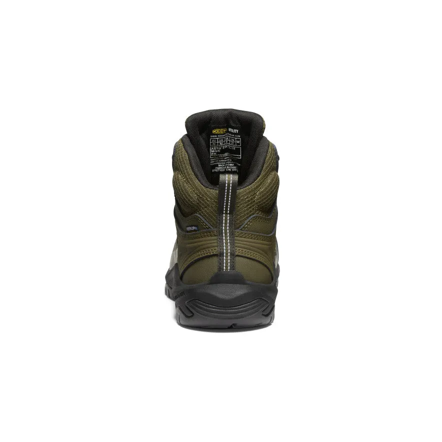 Men's Reno Mid Waterproof (Carbon Toe)  |  Dark Olive/Black KEEN
