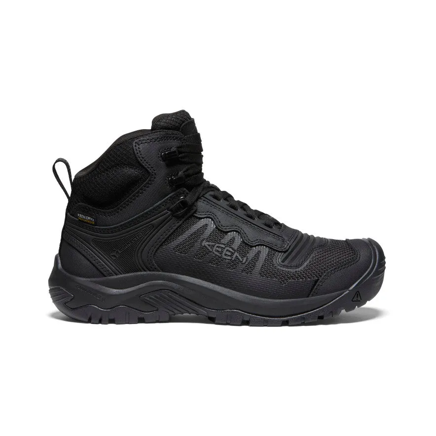 Men's Reno Waterproof Mid (Soft Toe)  |  Black/Black KEEN