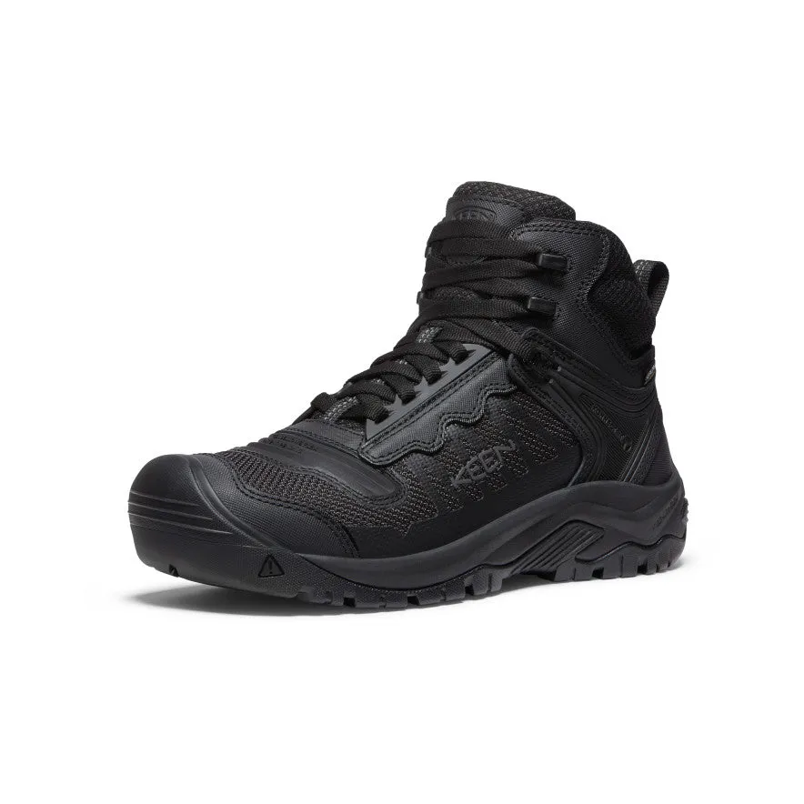 Men's Reno Waterproof Mid (Soft Toe)  |  Black/Black KEEN