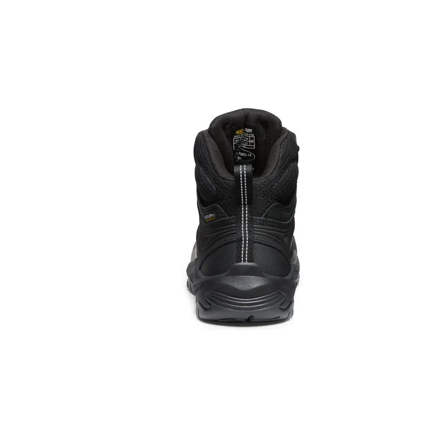 Men's Reno Waterproof Mid (Soft Toe)  |  Black/Black KEEN