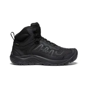 Men's Reno Waterproof Mid (Soft Toe)  |  Black/Black KEEN