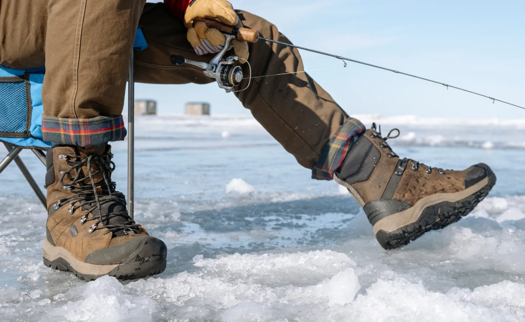 Men's Revel IV High Polar Waterproof Boot  |  Magnet/Red Carpet KEEN