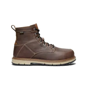 Men's San Jose 6" Waterproof 90 Heel Boot (Aluminum Toe)  |  Bison/Black KEEN