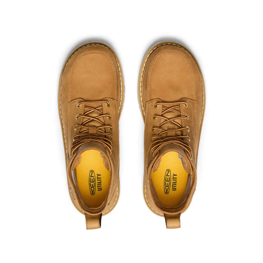 Men's San Jose 6" Waterproof 90 Heel Boot (Aluminum Toe)  |  Bistre/Gum KEEN