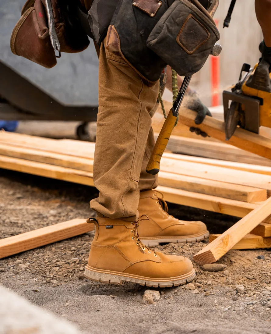 Men's San Jose 6" Waterproof 90 Heel Boot (Aluminum Toe)  |  Bistre/Gum KEEN