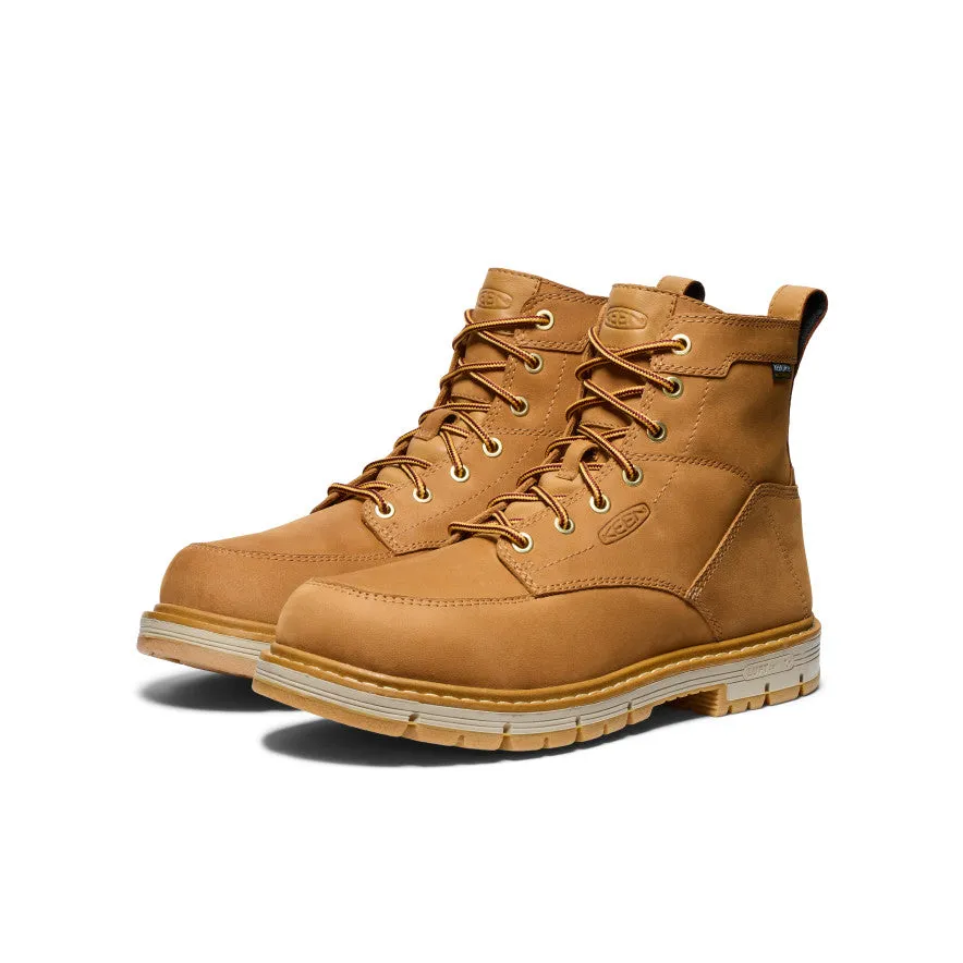 Men's San Jose 6" Waterproof 90 Heel Boot (Soft Toe)  |  Bistre/Gum KEEN
