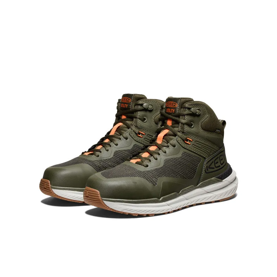 Men's Synchro Waterproof Work Boot (Carbon Toe)  |  Forest Night/Gum KEEN