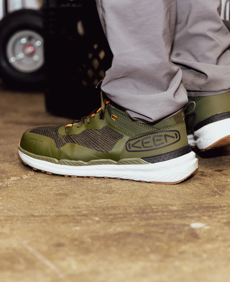 Men's Synchro Waterproof Work Boot (Carbon Toe)  |  Forest Night/Gum KEEN