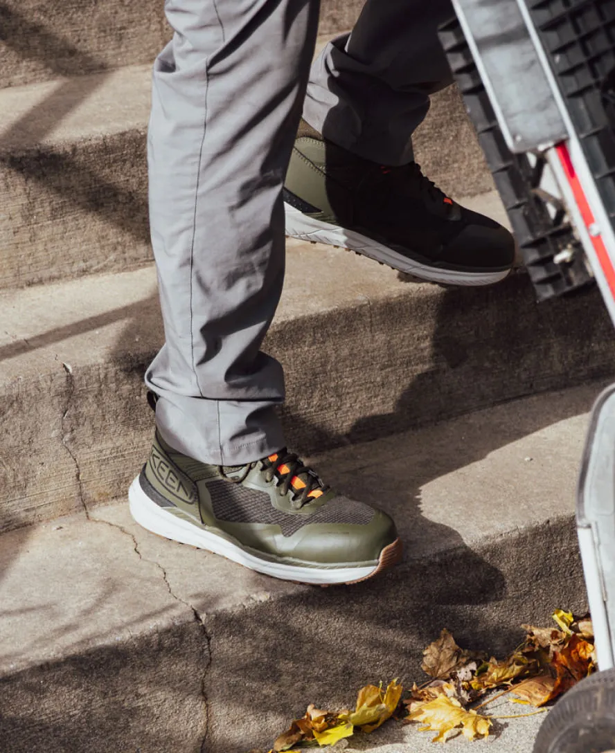 Men's Synchro Waterproof Work Boot (Carbon Toe)  |  Forest Night/Gum KEEN