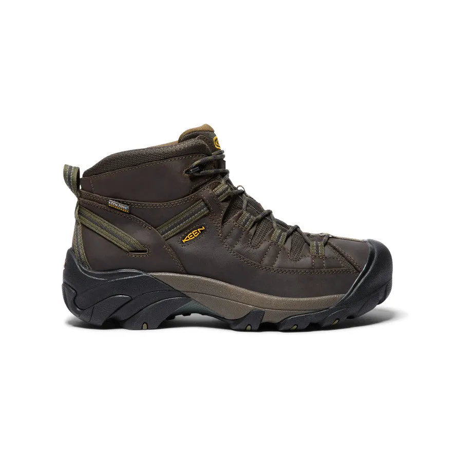 Men's Targhee II Mid Waterproof Hiking Boots  |  Canteen/Dark Olive KEEN