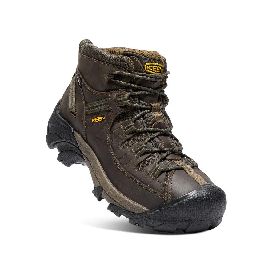 Men's Targhee II Waterproof Mid Wide  |  Canteen/Dark Olive KEEN