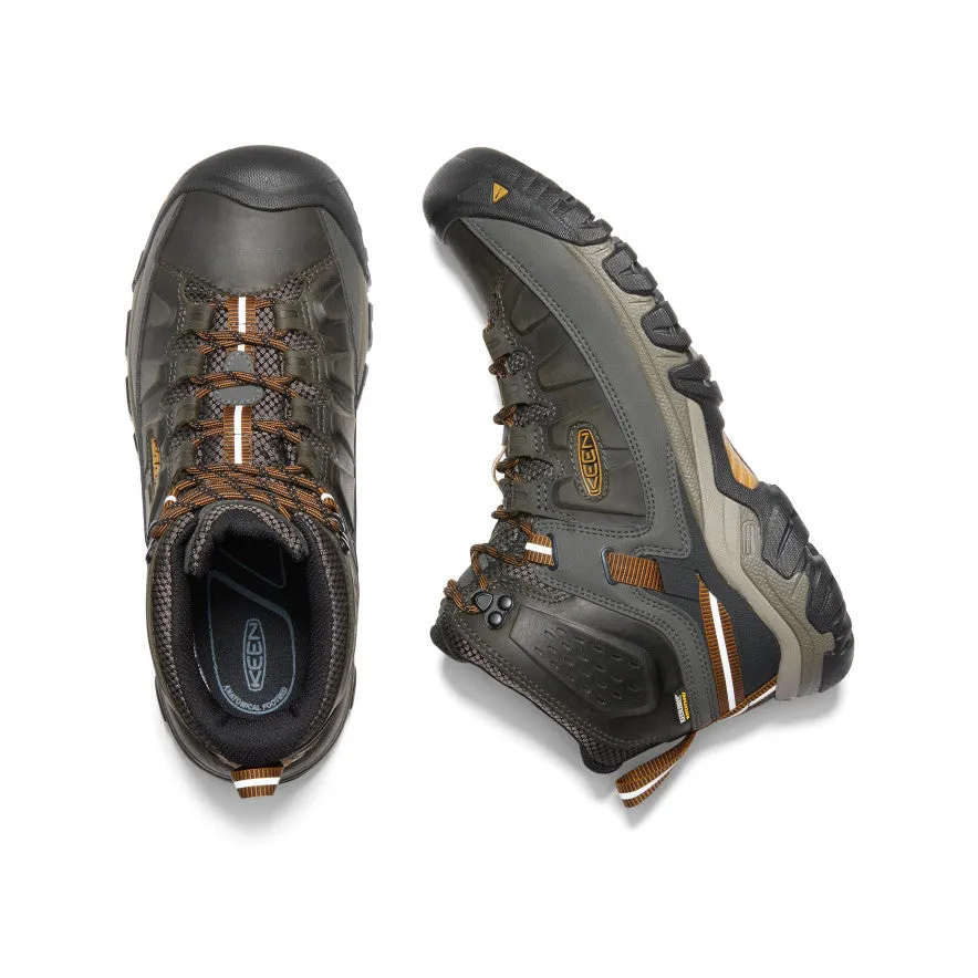 Men's Targhee III Waterproof Mid  |  Black Olive/Golden Brown KEEN